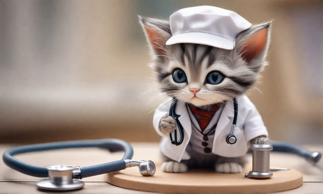 Our Beautiful animated Maine Coon Cat Doctor. isn't she cute?